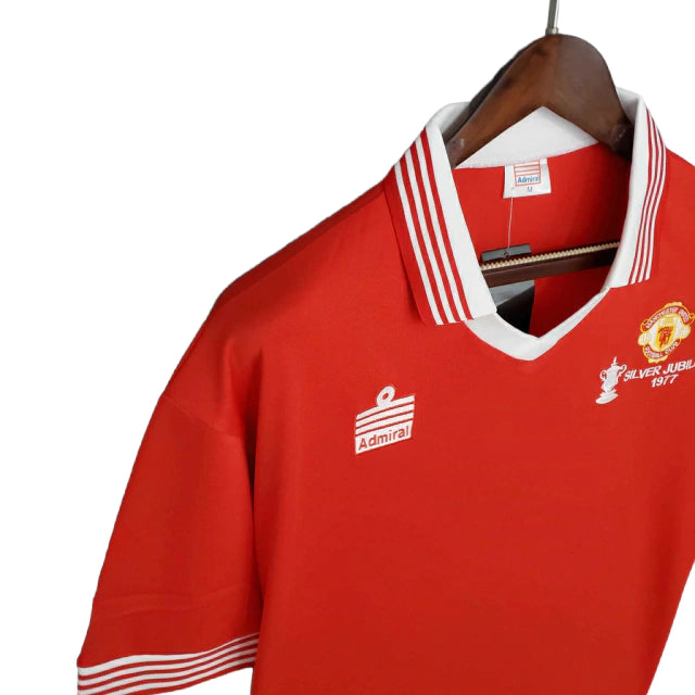 Camisa Manchester United Retrô 1977 Vermelha - Admiral