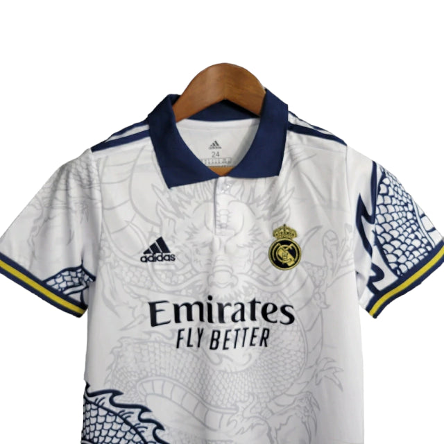 Kit Infantil Real Madrid Adidas 23/24 - Branco