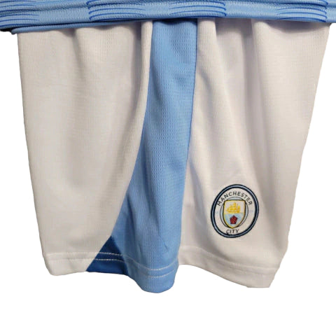 Kit Infantil Manchester City I Puma 23/24 - Azul