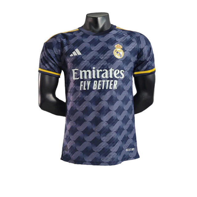 Camisa Real Madrid Away 23/24 Jogador Adidas Masculina - Cinza
