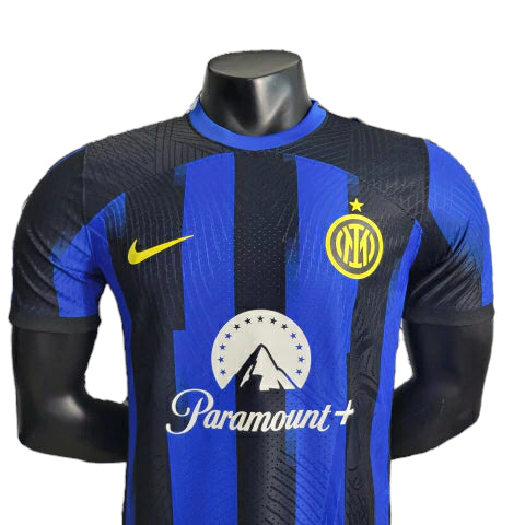 Camisa Inter de Milão Home 23/24 Jogador Nike Masculina - Azul e Preto