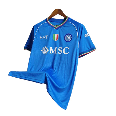 Camisa Napoli Home 23/24 - Torcedor EA7 Masculina - Azul