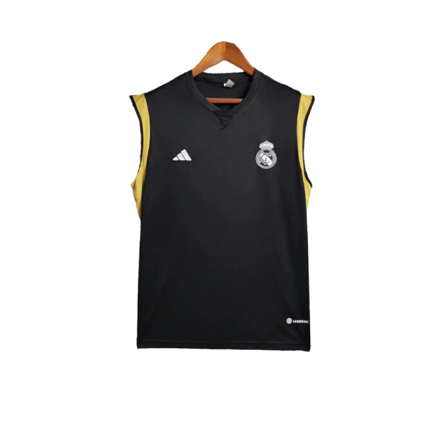Camisa Real Madrid Regata 23/24 - Torcedor Adidas Masculina - Preto