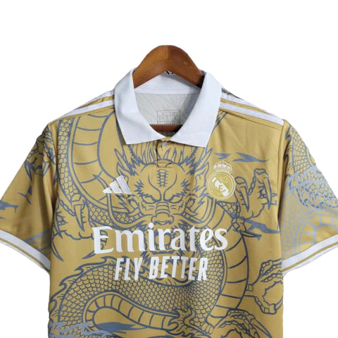 Camisa Real Madrid Edição Especial 23/24 - Torcedor Adidas Masculina - Dourado