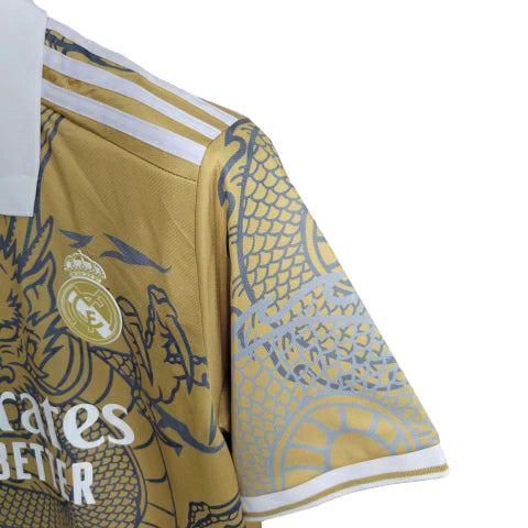 Camisa Real Madrid Edição Especial 23/24 - Torcedor Adidas Masculina - Dourado