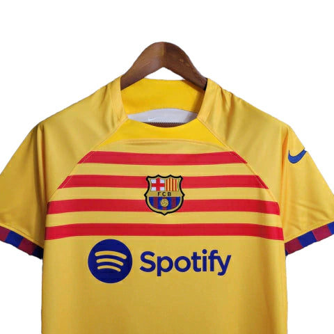 Camisa Barcelona IV 23/24 Torcedor Nike Masculina - Amarela