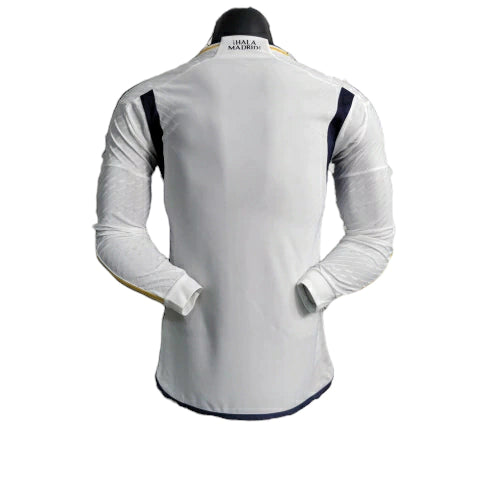 Camisa Real Madrid I 23/24 - Manga Longa - Torcedor Adidas Masculina - Branco