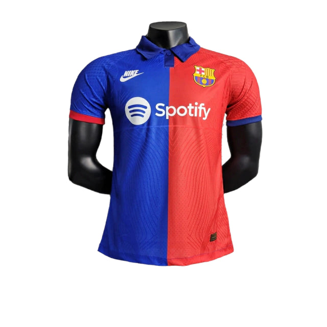 Camisa Barcelona 23/24 Jogador Nike Masculina - Azul e Vermelho