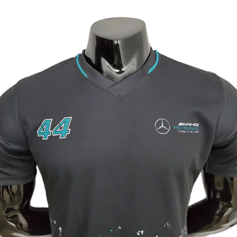 Camisa Mercedes 23/24 Fórmula 1 - Masculina - Preto