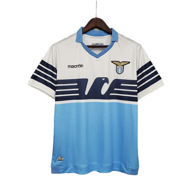 Camisa Retrô Lazio Macron 2018/19 Masculino Branco e Azul