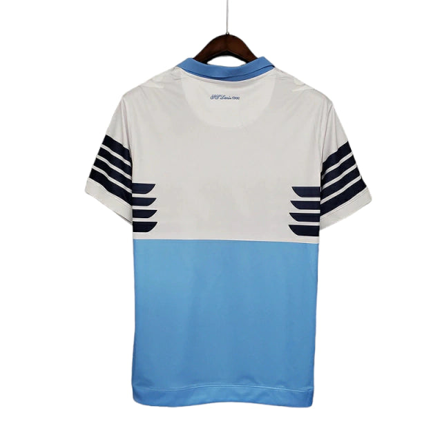 Camisa Retrô Lazio Macron 2018/19 Masculino Branco e Azul