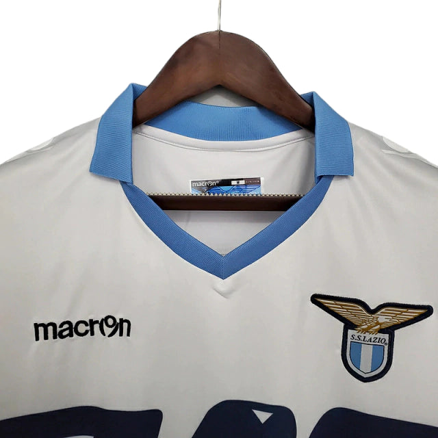 Camisa Retrô Lazio Macron 2018/19 Masculino Branco e Azul