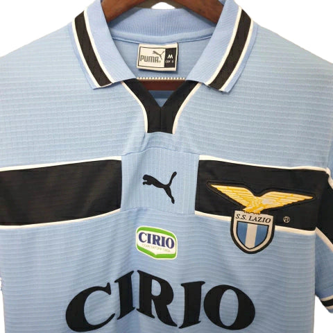 Camisa Lazio Retrô 1999/2000 Azul e Preta - Puma