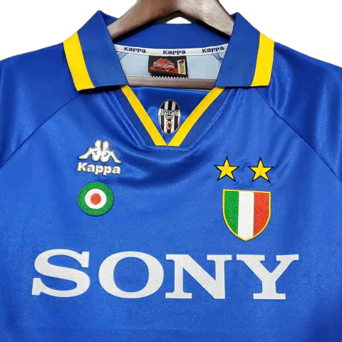 Camisa Juventus Retrô 1995/1997 Azul e Amarela - Kappa