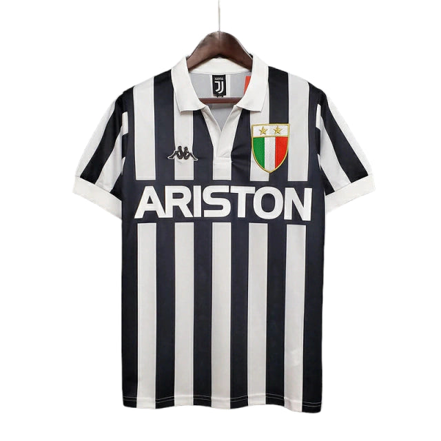 Camisa Juventus Retrô 1984/1985 Preta e Branca - Kappa