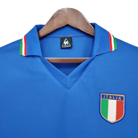 Camisa Itália Retrô 1982 Azul