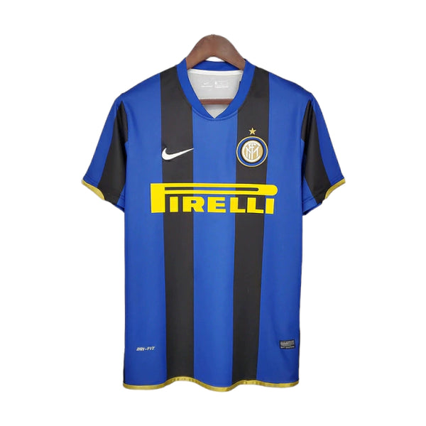 Camisa Inter de Milão Retrô 2008/2009 Azul e Preta - Nike