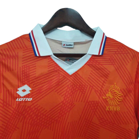 Camisa Holanda Retrô 1991 Laranja - Lotto