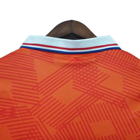 Camisa Holanda Retrô 1991 Laranja - Lotto