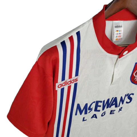 Camisa Glasgow Rangers Retrô 1996/1997 Branca - Adidas