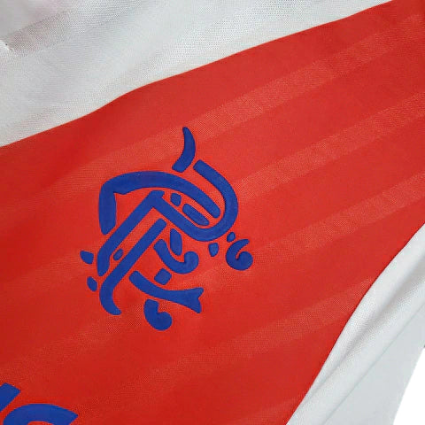 Camisa Glasgow Rangers Retrô 1987/1988 Branca e Vermelha - Umbro