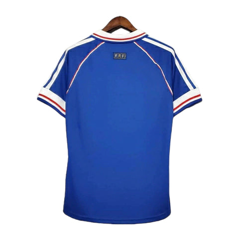 Camisa Retrô França I Home Adidas 1998/99 Masculino Azul