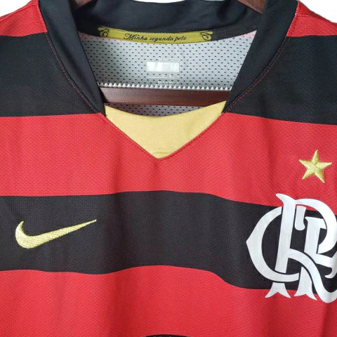Camisa Retrô Flamengo I Home Nike 2009/10 Vermelho e Preto