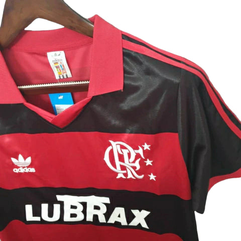 Camisa Retrô Flamengo I Home Adidas 1990/91 Masculino Vermelho e Preto