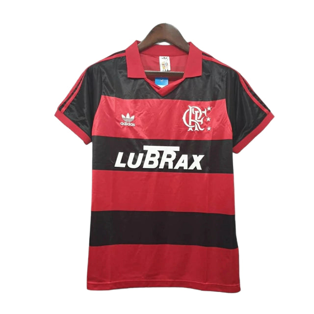 Camisa Retrô Flamengo I Home Adidas 1990/91 Masculino Vermelho e Preto