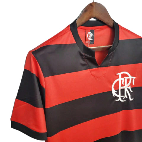Camisa Retrô Flamengo 1978/1979 Masculino Vermelho e Preto