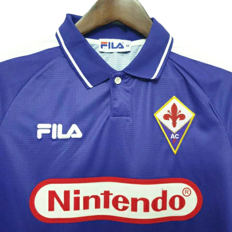 Camisa Retrô Fiorentina I Fila 1998/99 Masculino Roxo