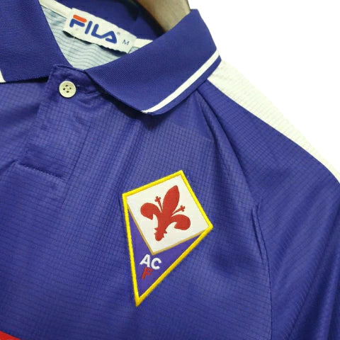 Camisa Retrô Fiorentina I Home Fila 1998/99 Masculino Roxo