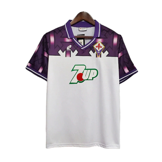 Camisa Fiorentina Retrô 1992/1993 Branca e Roxa - Lotto