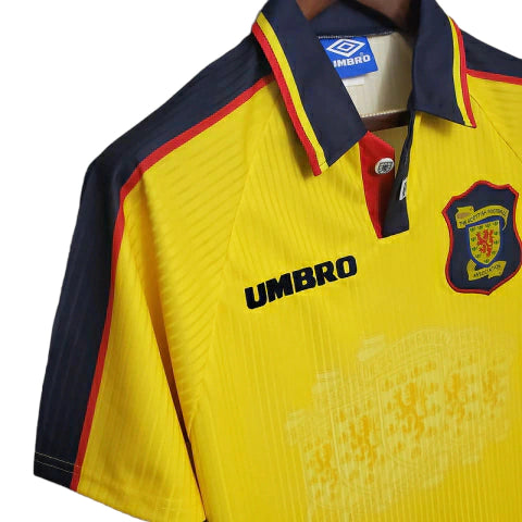 Camisa Escócia Retrô 1996/1998 Amarela - Umbro