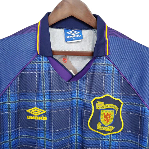 Camisa Escócia Retrô 1994/1996 Azul - Umbro