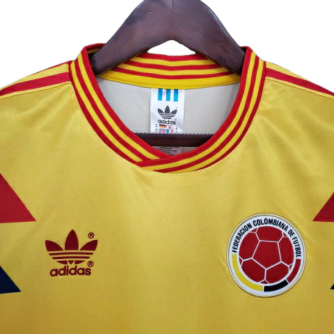 Camisa Colômbia Retrô 1990 Amarela - Adidas