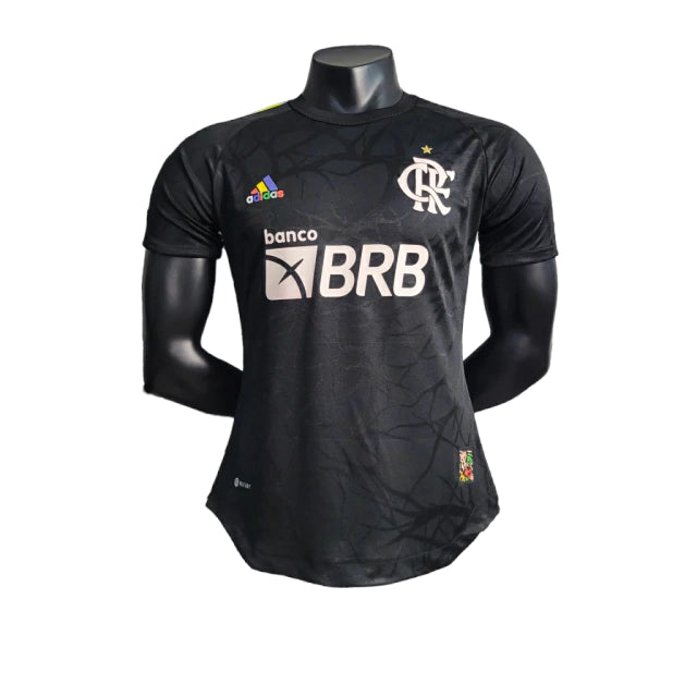 Camisa Flamengo Comissão Técnica 22/23 Torcedor Adidas Masculina - Amarela