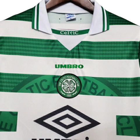 Camisa Celtic Retrô 1998/1999 Verde e Branca - Umbro