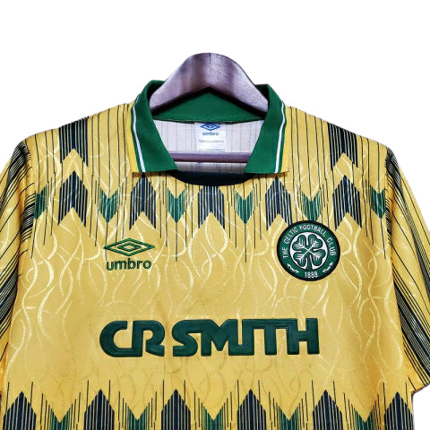 Camisa Celtic Retrô 1991/1992 Amarela e Verde - Umbro