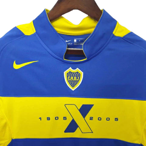 Camisa Boca Juniors Retrô 2005 Azul e Amarela - Nike