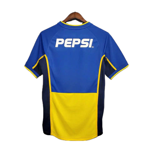 Camisa Boca Juniors Retrô 2002 Azul e Amarela - Nike