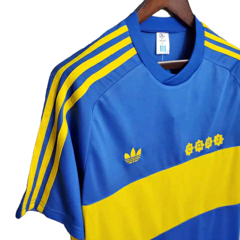 Camisa Boca Juniors Retrô 1981 Azul e Amarela - Adidas