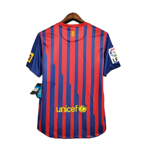 Camisa Retrô Barcelona NIke 2011/12 Masculino Azul e Grená