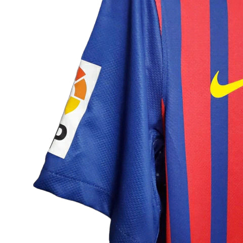 Camisa Retrô Barcelona NIke 2011/12 Masculino Azul e Grená