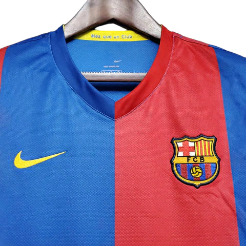 Camisa Barcelona Retrô 2006/2007 Azul e Grená - Nike