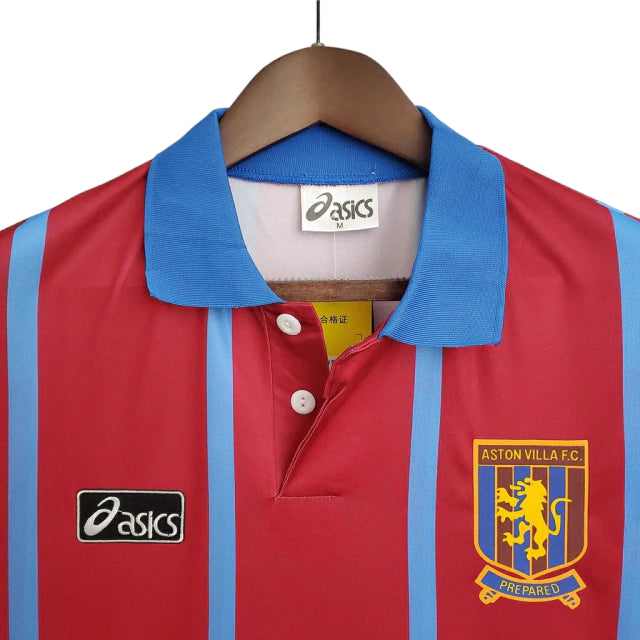 Camisa Aston Villa Retrô 1993/1995 Vermelha - Asics