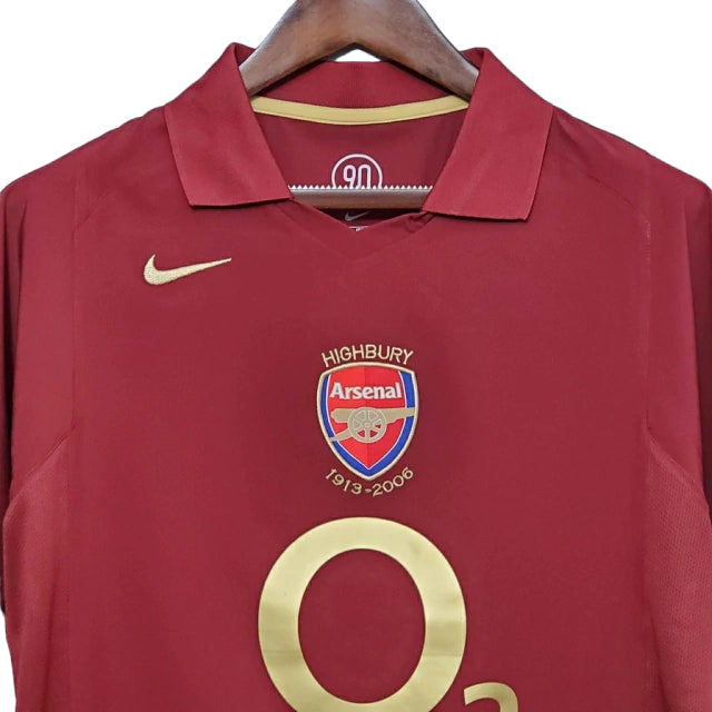 Camisa Arsenal Retrô 2005/2006 Vinho - Nike