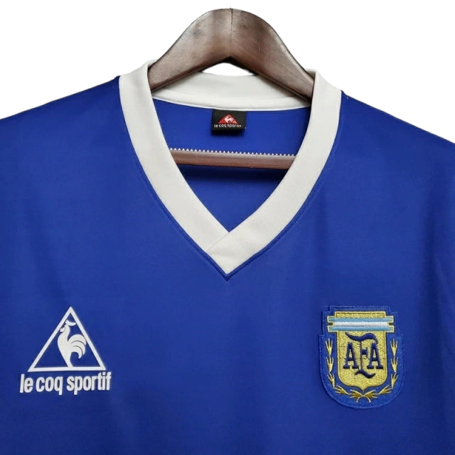 Camisa Retrô Argentina Le Coq 1986/87 Masculino Azul
