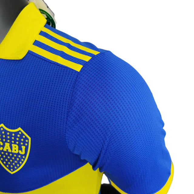 Camisa Boca Juniors I 23/24 Jogador Adidas Masculina - Azul e Amarelo