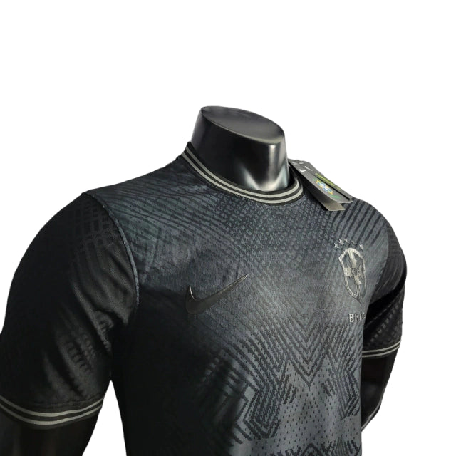 Camisa Seleção Brasileira Black Edição Especial Jogador 22/23 Torcedor Nike Masculina - Preta